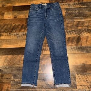 Madewell Dark Blue Straight Leg Jeans